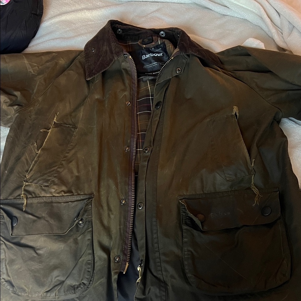 Barbour Unisex Dark Green Field Jacket